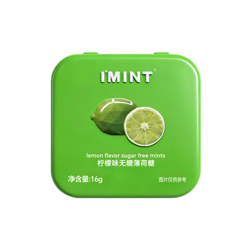 益美滋柠檬味无糖薄荷糖16g
