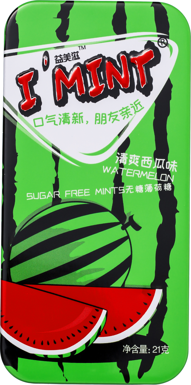 益美滋无糖薄荷糖（清爽西瓜味）21g