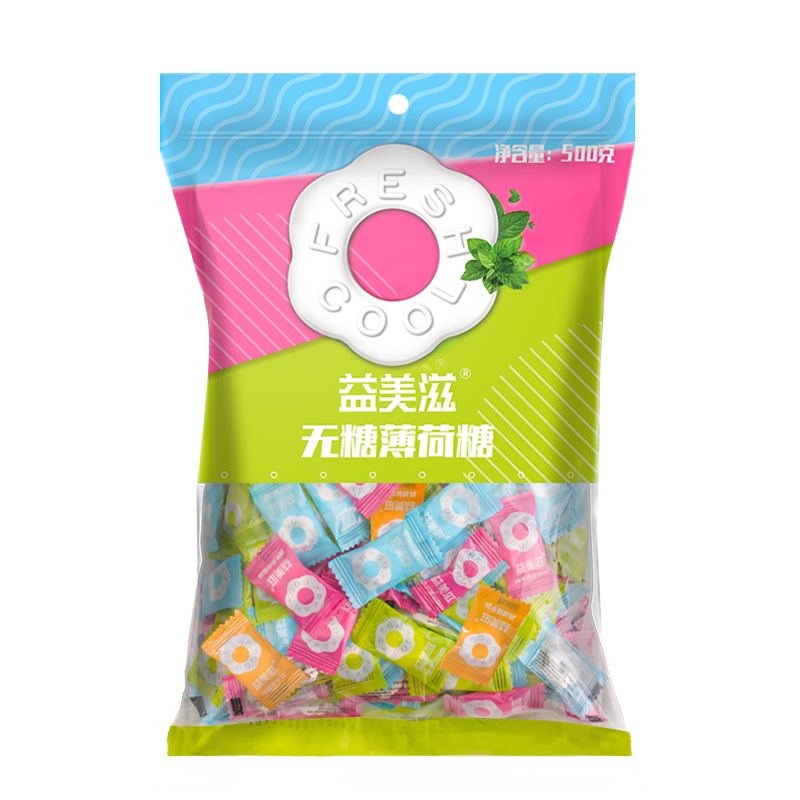 益美滋无糖薄荷糖500g